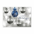 Hanging Ornaments - Blue - Greeting Card - White Unlined Fastick  Envelope